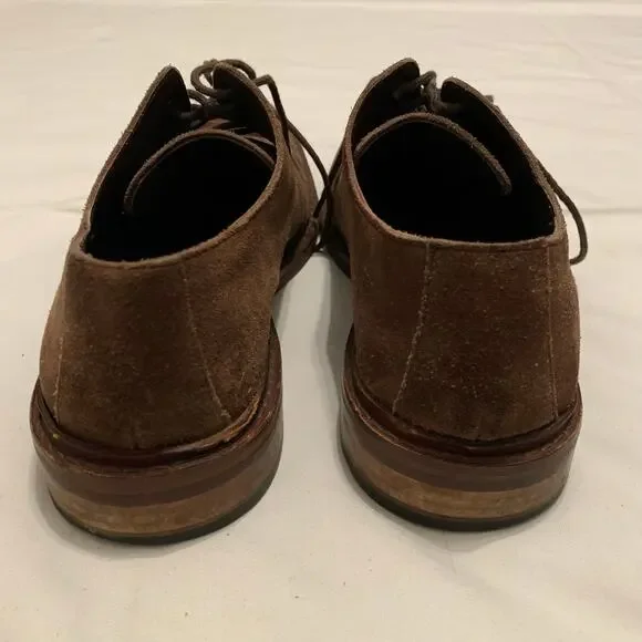 Cole Haan Suede Leather Derby Shoes Oxford Brown lace up Men Sz 10 - Picture 9 of 10